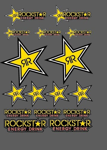 Kit adesivi rockstar mxgp - adesivi,