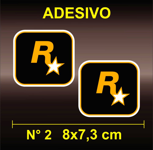 Adesivi sticker rockstar game - adesivi,
