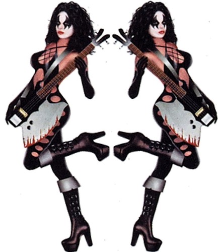Set adesivi rockstar pin up - adesivi,
